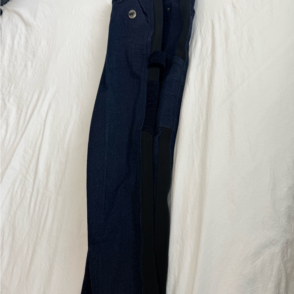 Coach Navy Women's Cargo Jeans with corduroy accessories & detailing - Picture 10 of 10